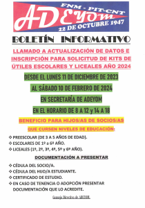 Actualización de Datos para Kits de Estudio 2024