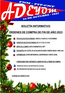 ORDENES FIN DE AÑO 2023