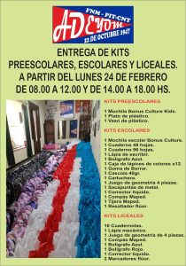 Entrega de útiles 2025